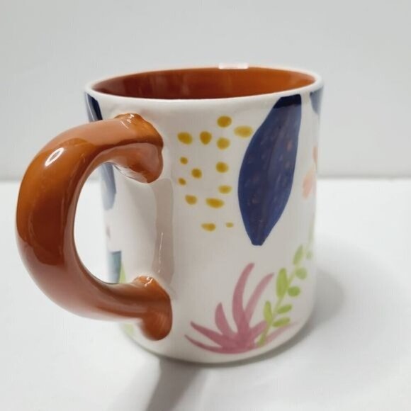 Hand Painted Cheetah Safari Colorful Eclectic Maximalist Coffee Mug - Picture 3 of 11